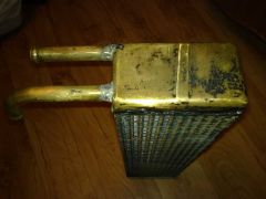 Чистка, опрессовка радиатора печки