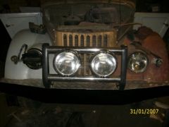 бампер + Hella Rally2000