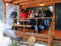 Мясоеды на террасе