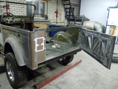 задняя дверь самодельная усиленная для висения запаски