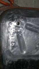 Бак запаян и зачищен