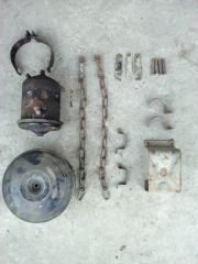 крепление ФТО, кастрюля, цепи борта, крепление лавок, крепление запаски, крепление заливной горловины