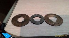 упорные шайбы блока шестерен