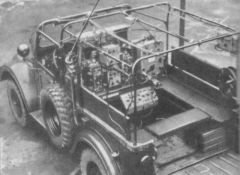 Размещение радиостанции Р-104 в ГАЗ-69