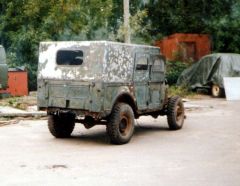 Вот и всё, что осталось от "Газика". Только колёса новые