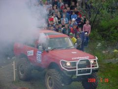 60 Крузак на мостах от ГАЗ 66 - движка завелась в обратку