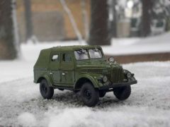 Модель автомобиля ГАЗ-69А 1:43 - хороший ракурс