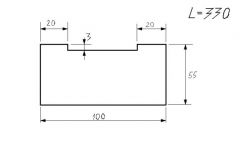 Брусок под бензобак (размеры)