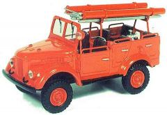 Модель пожарного автомобиля "Малютка" на шасси ГАЗ-69.