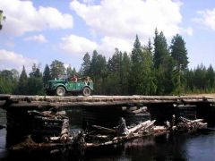 Проезд по сгоревшему мосту