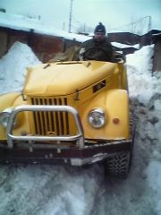 Первый выезд из гаража после установки переднего кардана от уаз 3160