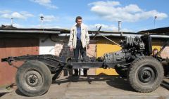 Перевозим в другой гараж для установки кузова