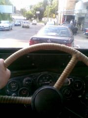 Взгляд в мир из-за руля ГАЗ-69 :)