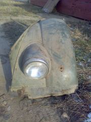 Крыло левое"С фарой"вид спереди