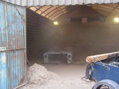 Пескоструй в действии