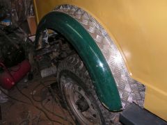 Расширеные на 40мм крылья. Пока полуфабрикат,но потом сварим аргоном...