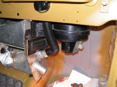 Новодельная печка, передняя стенка снята.