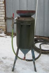 пескоструй вид спереди