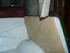 Закрываю боковины на пассажирском сидении