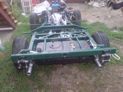 вид сзади, бак, два глушителя