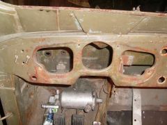 вид на место установки панели приборов