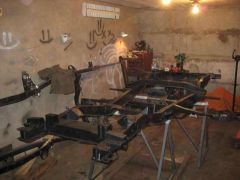 новая рама после песка и порошковой покраски