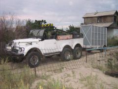 с прицепом для коня